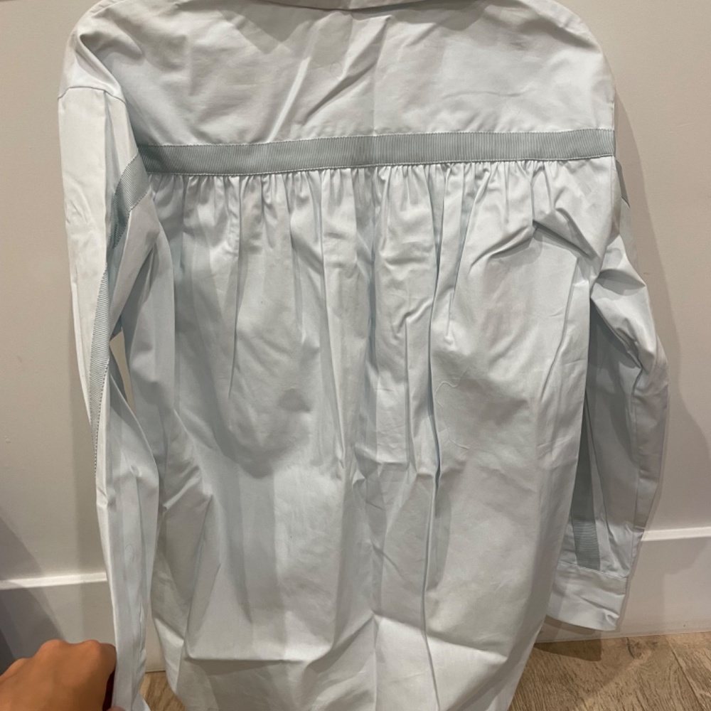 Maje Button Down Light Blue Size 2 - image 3